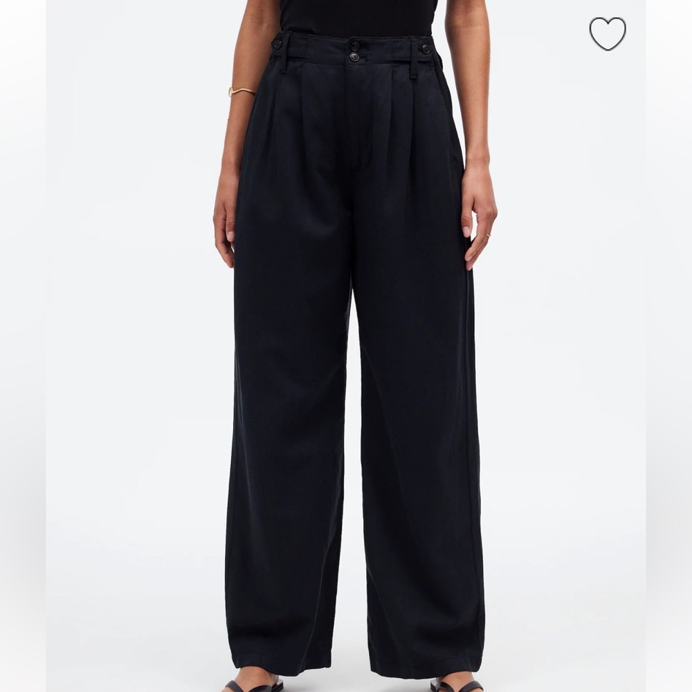 Madewell harlow drapey twill black size 6P